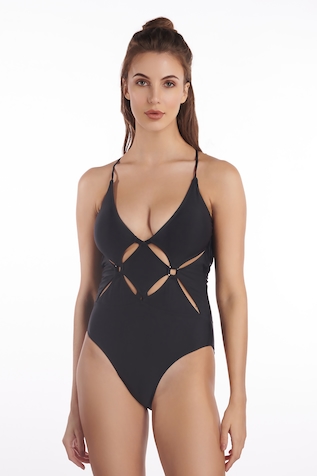 Shop Black designer Swimwear for Women Online