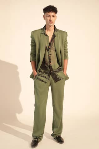 Nikita Mhaisalkar Brush Stroke Print Shirt 