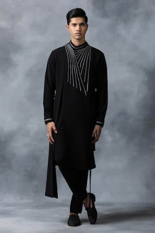 Chain Placement Embellished Kurta Set 