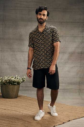 Soup By Sougat Paul Zahra Flower Print Shirt & Shorts Set 