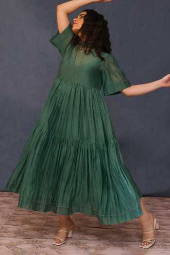 Chokhi Chorri Mona Malai Cotton Gathered Dress 