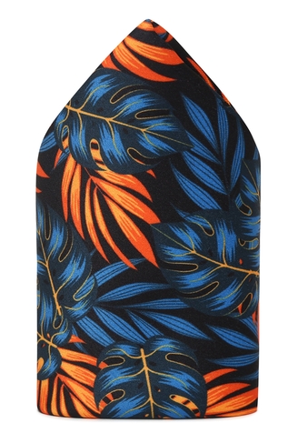 Tossido Leaf Print Pocket Square