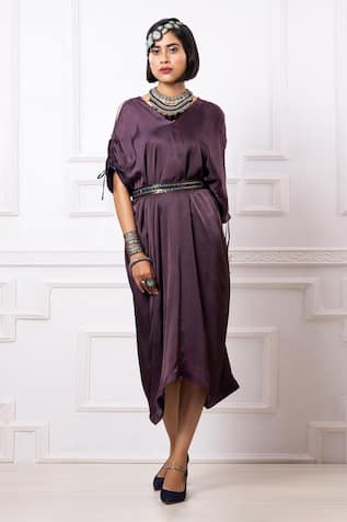Draw Up Sleeve Dress 