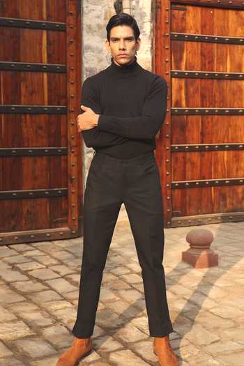 Raw & Rustic By Niti Bothra Handcrafted Solid Jeans 