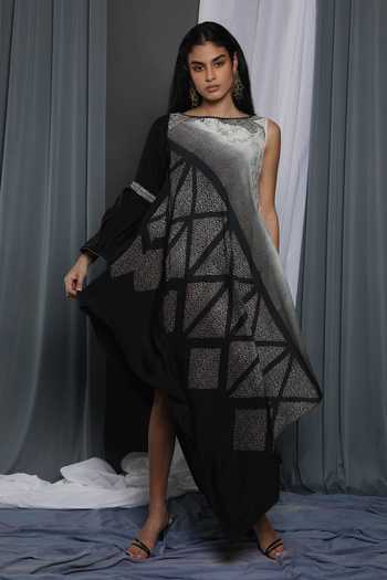 Krishna Mehta One Sleeve Shaded Tunic 