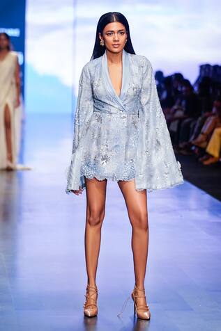 Nachiket Barve Galaxy Cape Sleeve Jacket 