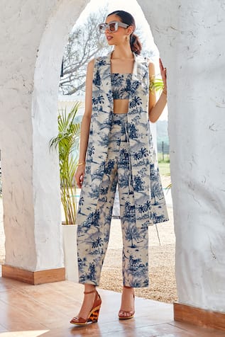 HOUSE OF FETT Adelle Scenic Pattern Co-ord Set 