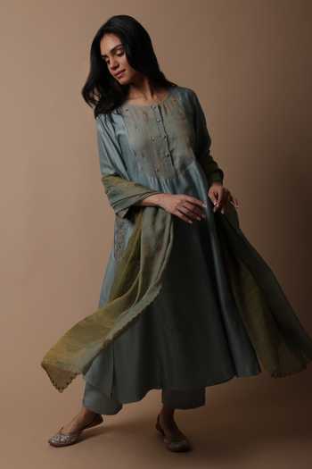 Rhua Nimai Placement Embroidered Kurta Set 