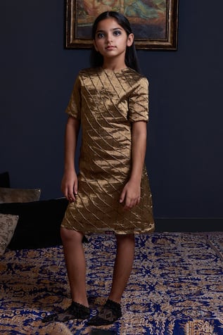 Hand Quilted Shift Dress 