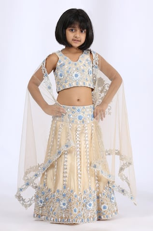 Floral Embroidered Lehenga Set 
