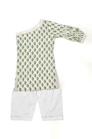 Yuvraani Jaipur Bouquet Print Kurta & Pant Set 