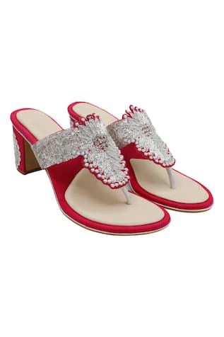 Veruschka by Payal Kothari Veena Zardozi Embroidered Heels 