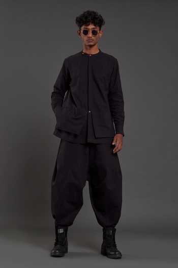 MATI Cotton Band Collar Shirt 