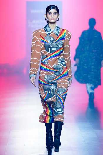 Shahin Mannan Houses Of Rainbow Embroidered Dress 