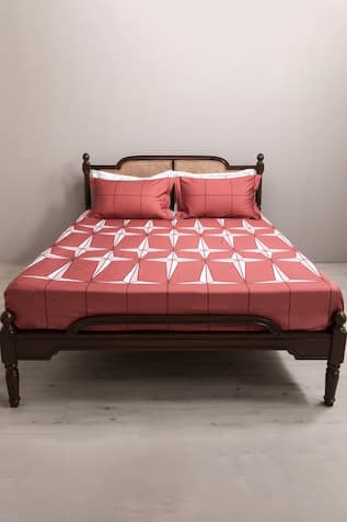 Cotton Holy Azulejos Print Bedsheet Set 