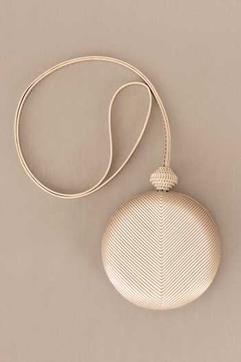 Ampm Aiza Metallic Circular Shape Sling Bag 
