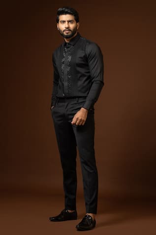 Placement Cut Dana Embroidered Shirt 