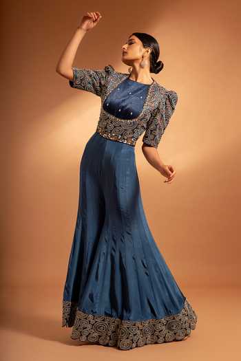 Sejal Kamdar Ajrak Print Bodice Jumpsuit 