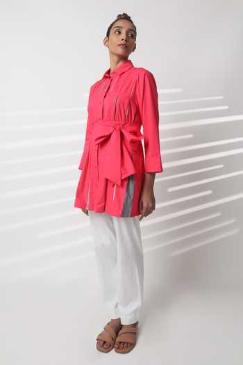 Studio Moda India Pleated Blast Cotton Shirt 