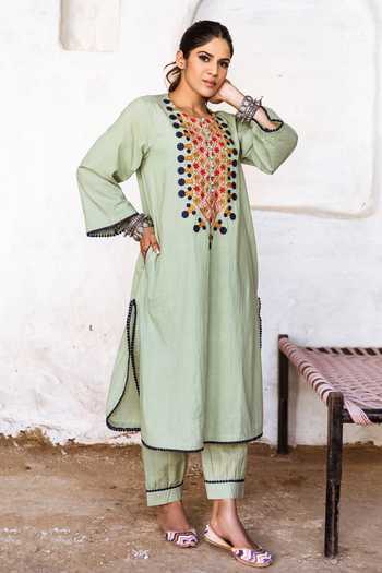 Gulabo Jaipur Arzu Embroidered Kurta & Pant Set 