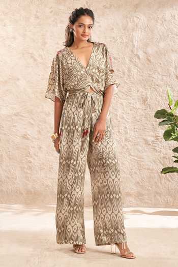 Aditi Somani Tie-Up Top & Pant Set 