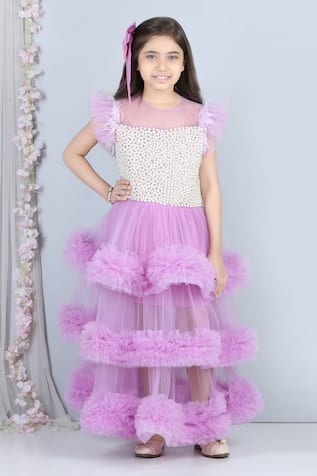 The Little Celebs Pearl Embellished Dress 