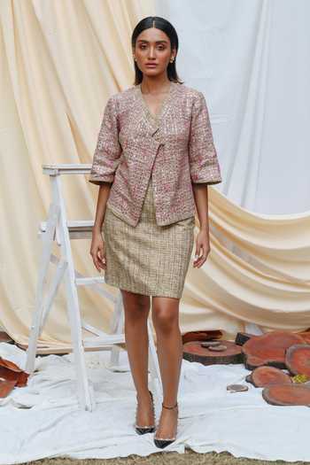 Couché By Anandini Wrap Top & Skirt Set 
