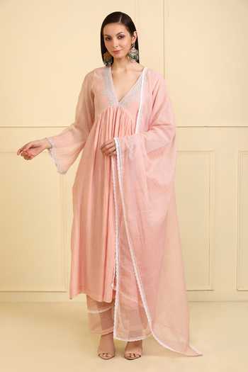 Neha Khullar Floral Embroidered Kurta Pant Set 