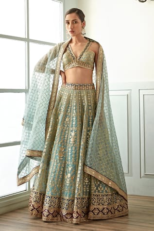 Studio Iris India Morni Floral Pattern Lehenga Set 