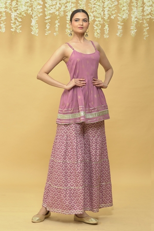 Samyukta Singhania Printed Kurta & Sharara Set