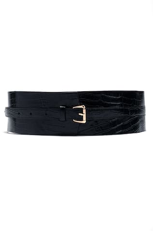 Luca Croc Embossed Buckle Belt 