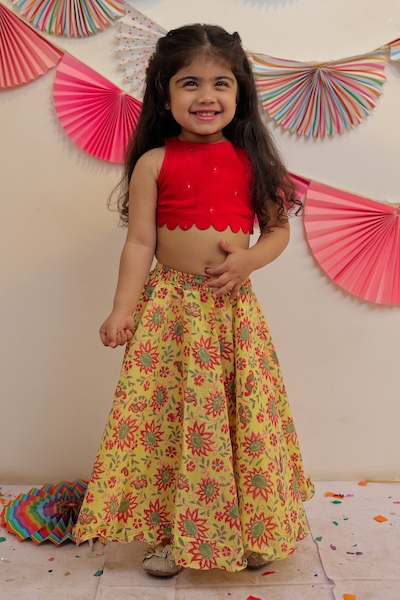 Buy trendy girl dresses for Diwali online at Aza Fashions