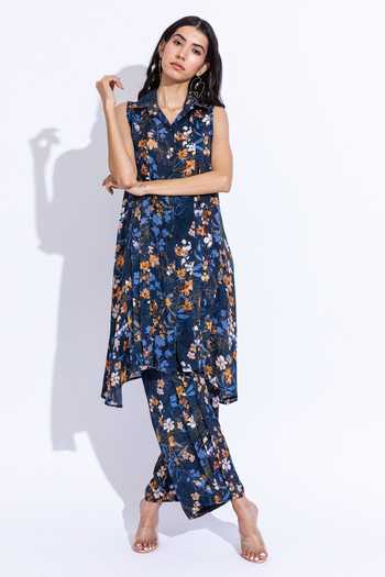 Aroop Shop India Meg Lupine Print Pant Set 