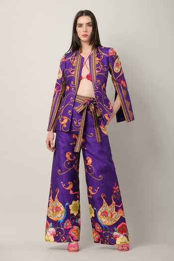 Limerick By Abirr N' Nanki Fern Printed Jacket 