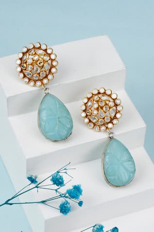 Basira Tear Drop Shaped Earrings 