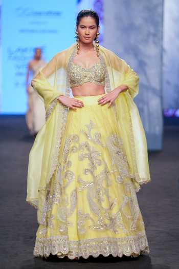 Bhumika Sharma Paisley Jaal Embroidered Lehenga Set 