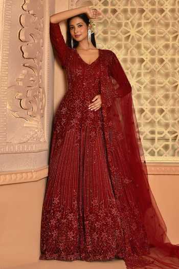 Kalighata Sea Noor Embroidered Gown 