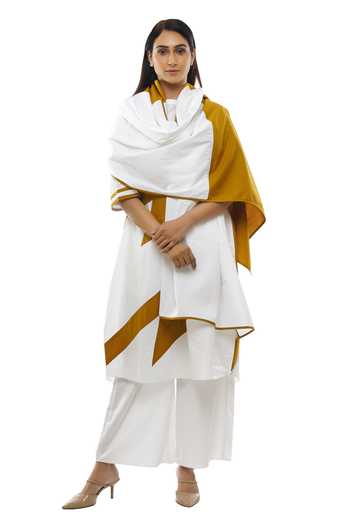Khat Poplin Cotton Kurta Palazzo Set 