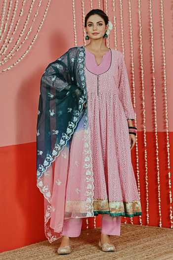 Myaara Sequin Embroidered Anarkali Set 
