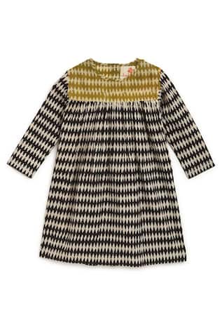 Block Print A-line Dress 
