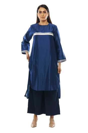Khat Asymmetric Hem Kurta & Palazzo Set 