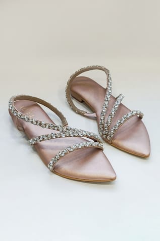 Kiara Rhinestones Embellished Flats 