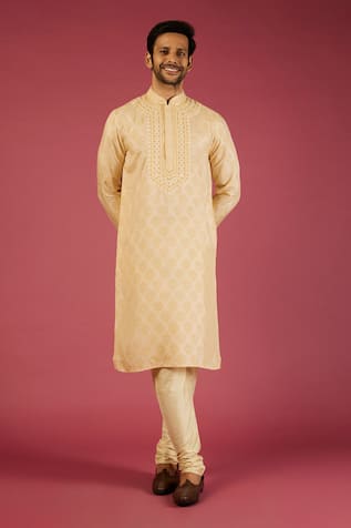 Krishna Mehta Garden Print Kurta Set 
