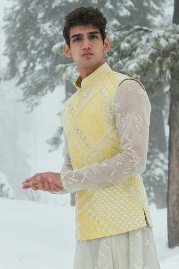 Sahil Kochhar Surya Thread Embroidered Jacket 