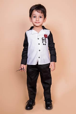 Cotton Panda Embroidered Shirt 