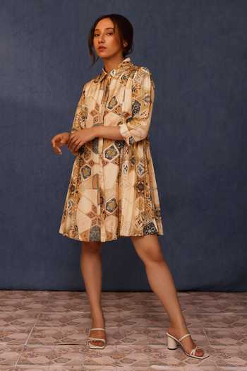 Chokhi Chorri Hadis Handwoven Silk Shirt Dress 