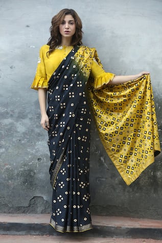 I Am Design Ombre Silk Saree 
