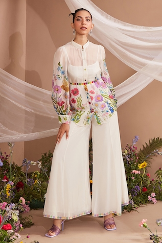 Dohr India Tropical Print Shirt & Pant Set