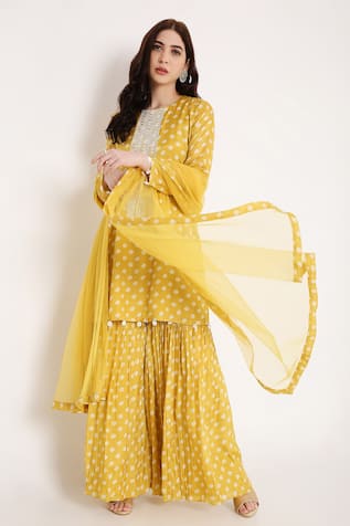 Amirah Bandhani Print Kurta Set 