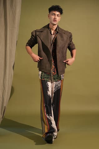 Nikita Mhaisalkar Exaggerated Notched Collar Jacket 